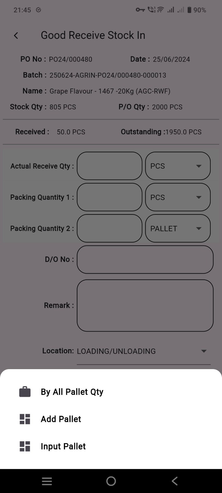 Pallet options